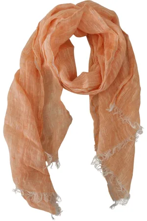 Malo Scarves, female, , ONE SIZE, Elegant Peach Linen Scarf