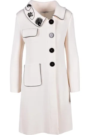 CHARLOTT Double-Breasted Coats, female, , M, Wool Coat with Snap Fasteners