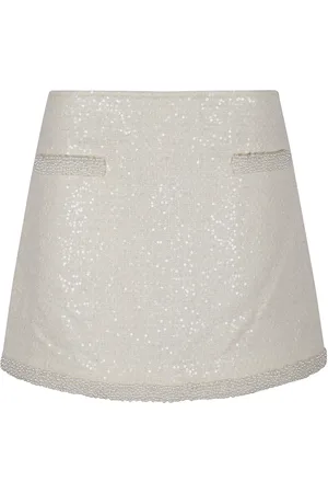 Self-Portrait White Stylish Skirt for Women