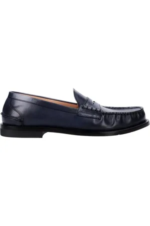 Premiata Calfskin Leather Loafer with Leather Sole