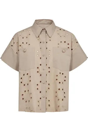 Mos Mosh Shirts, female, , S, Tazhi Cotton Shirt Jacket