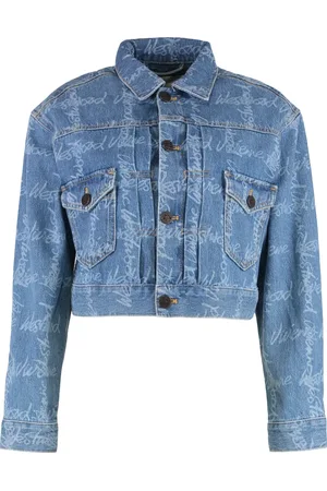 Vivienne Westwood Denim Jacket with Logo Detail Buttons