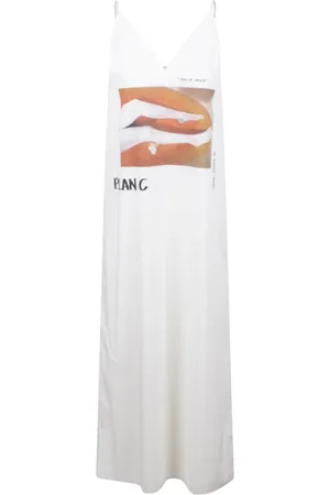 Plan C Sleeveless Long Dress with Print