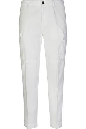 ELEVENTY Slim-fit Trousers, male, , W30, Cargo Trousers in Lyocell, Linen, and Cotton