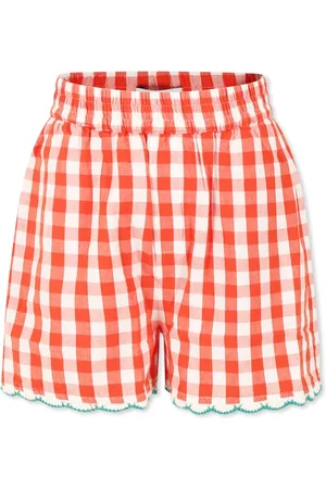Stella McCartney Checked Casual Shorts with Strawberries