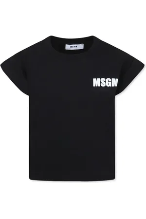 Msgm Cotton T-Shirt with Logo