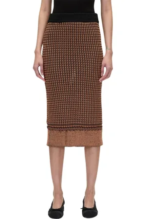 3.1 Phillip Lim Bi-Color Knit Pencil Skirt