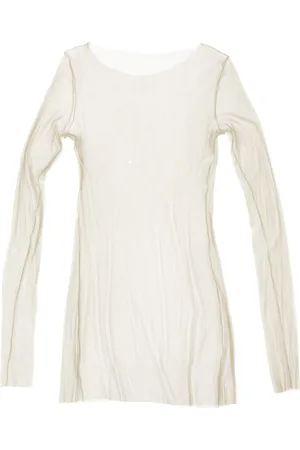 Cortana Long Sleeve Tops, female, , XL, t de tul, top ivory pale