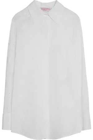 VALENTINO GARAVANI Ivory Organdis Daisy Shirt
