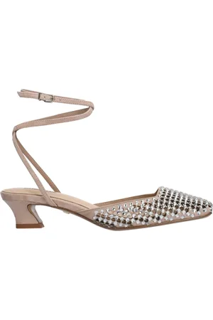 Lola Cruz Pumps, female, , 5 UK, Square Toe Slingback with Rhinestone Embellishments