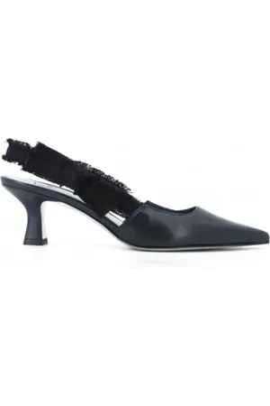 ROBERTO FESTA Pumps, female, , 6 UK, Blue Leather Slingback Shoes