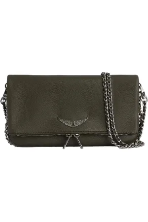Zadig & Voltaire Cross Body Bags, female, , ONE SIZE, Grained Rock Clutch in Khaki