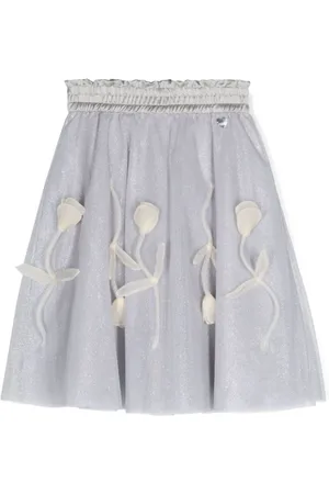 MONNALISA Skirts, female, , 10 Y, Silver Pearl Skirt