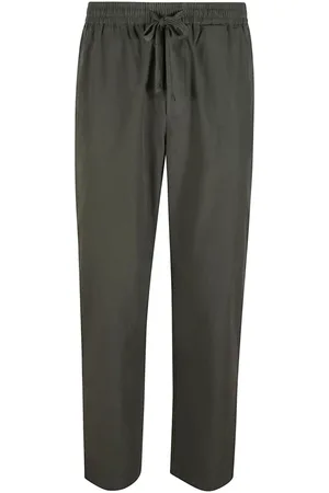 Woolrich Slim-fit Trousers, male, , XL, Greenstone Cotton Poplin Elastic Waist Trousers