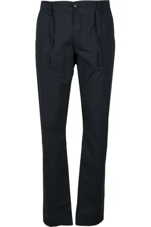 D.A. Daniele Alessandrini Straight Trousers, male, , W38, Grey Cotton Elastane Trousers