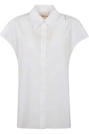 Marni Sleeveless Shirt with Front Button Closure