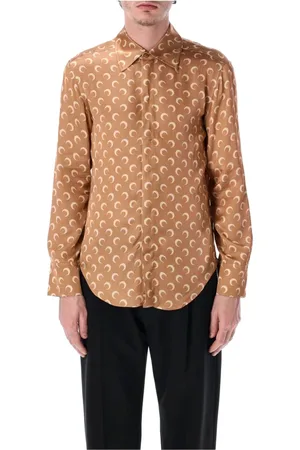 Marine Serre Moon Allover Satin Shirt