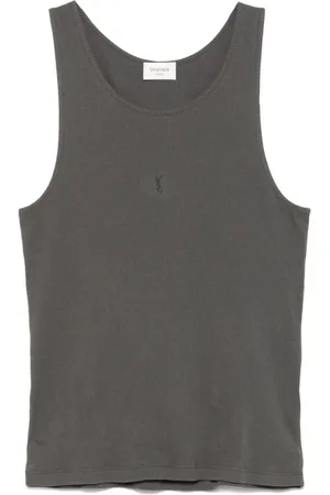 Saint Laurent Sleeveless Tops, male, , L, Cut Sew Top