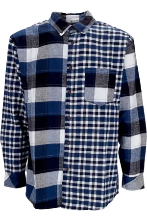 Element Casual Shirts, male, , L, Check Flannel Long Sleeve Shirt