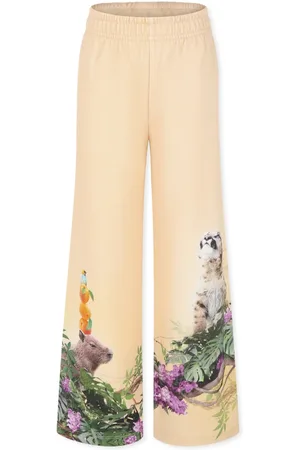 Molo Jungle Print Cotton Trousers
