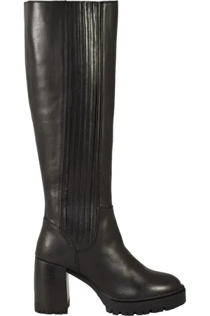 Emanuélle vee Leather Boots with Rubber Sole
