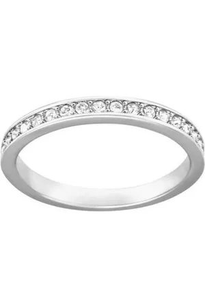 Swarovski Rings, female, , ONE SIZE, Delicate Rhodium-Plated Crystal Ring