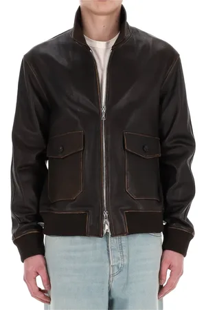 OFFICINE GENERALE Leather Jackets, male, , M, Leather Jacket Urban Style