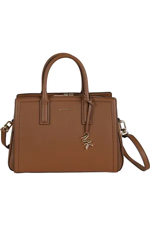 Michael Kors Black Hammered Leather Satchel Bag