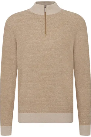 Bugatti Turtlenecks, male, , 2XL, 2-tone Knit Jumper with Zipper