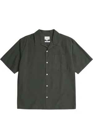 Norse projects Short Sleeve Shirts, male, , XS, Short-Sleeve Cotton Tencel Shirt