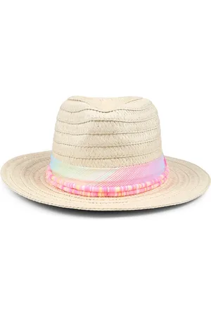 Billieblush Straw Hat with Bead Detail