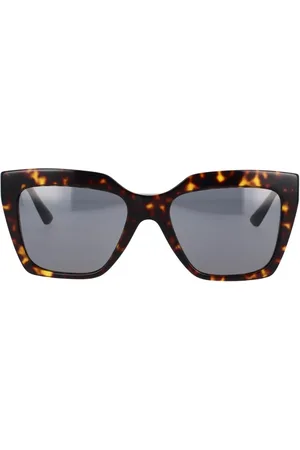 VERSACE Sunglasses, unisex, , 56 MM, Square Sunglasses with Dark Grey Lenses