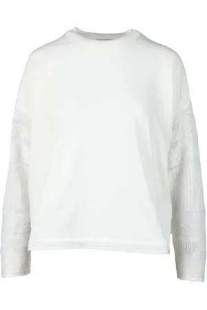 BALLANTYNE Long Sleeve Tops, female, , XS, Cotton Blend Jumper