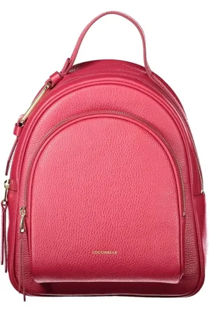 Coccinelle Backpacks, female, , ONE SIZE, Leather Backpack with Contrasting Details