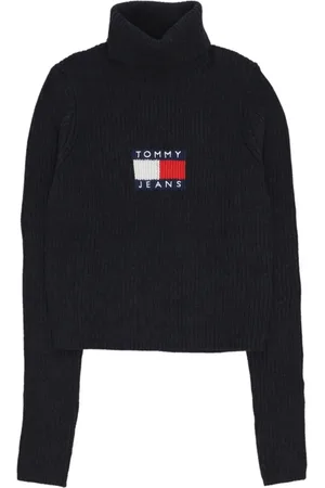Tommy Hilfiger Turtlenecks, female, , S, Melange Turtleneck Flag Jumper
