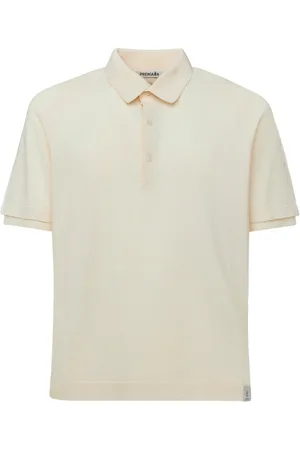Premiata Round-neck Knitwear, male, , M, Jersey in FrescoFine with Side Slits and Cream Linear Buttons