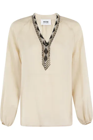 Bazar Deluxe Blouses, female, , S, Long Sleeve Knot Blouse
