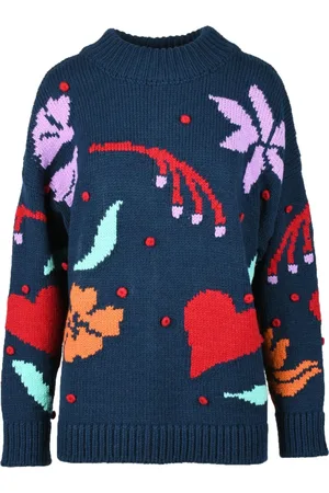 HAYLEY MENZIES Embroidered Wool Blend Jumper