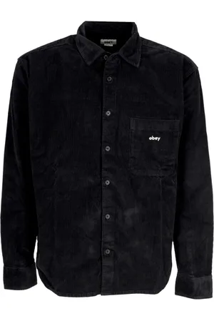 Obey Casual Shirts, male, , XL, Velvet Long Sleeve Shirt
