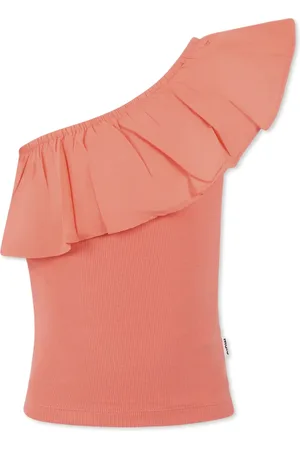 Molo Sleeveless Tops, female, , 10 Y, Ribbed One Shoulder Top