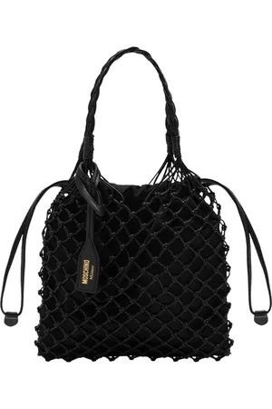 Moschino Bucket Bags, female, , ONE SIZE, Small Basket Net Crossbody Bag