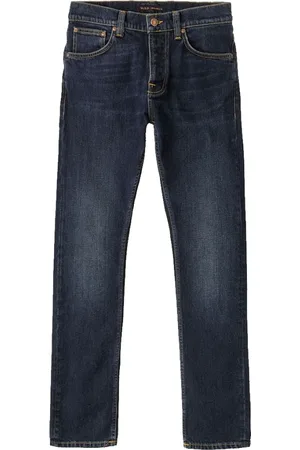 Nudie Jeans Slim-fit Jeans, male, , W34 L32, Intense Grim Tim Denim Jeans