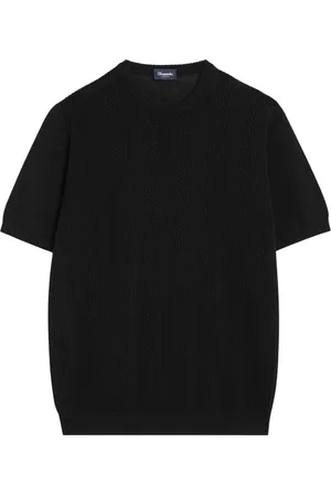 DRUMOHR Round-neck Knitwear, male, , 3XL, Short Sleeve Crew Neck T-Shirt