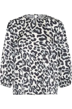 Kaffe Leopard Print Blouse