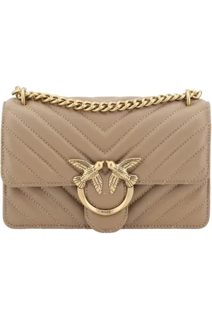 Pinko Love Shoulder Bag with Gold Logo
