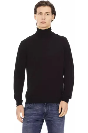 BALDININI Mens Monogram Turtleneck Jumper