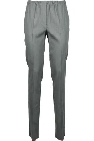 ALYSI Slim-fit Trousers, female, , L, Linen Viscose Blend Trousers