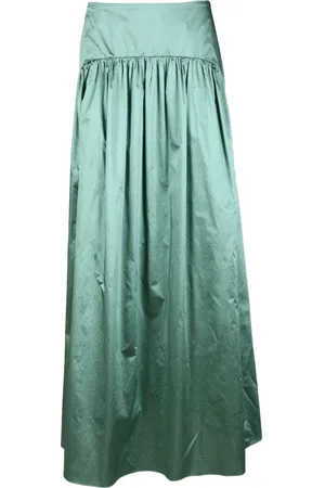 Max Mara Maxi Skirts, female, , S, Long Silk Skirt with Zipper Pockets