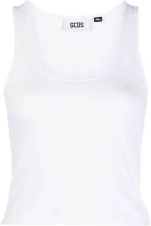 GCDS Sleeveless Tops, female, , M, Casual Jersey Top