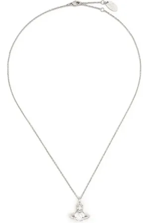 Vivienne Westwood Necklaces, female, , ONE SIZE, Platinum White Pendant Necklace